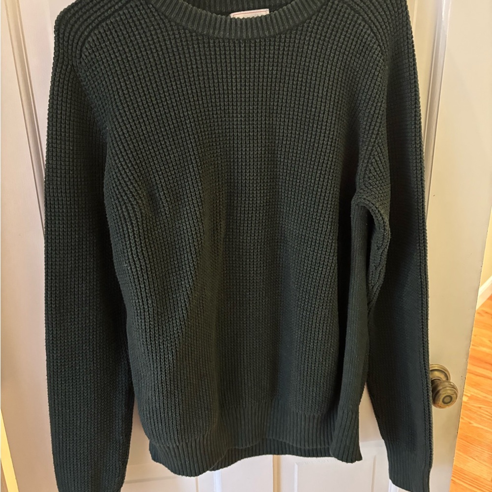 GAP Men's Dark Green Crewneck Sweater